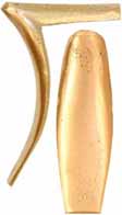 Golden Age Style Buttplate, in sand cast brass

Overall length 4-1/4", width 1-3/8", comb 2-13/16"